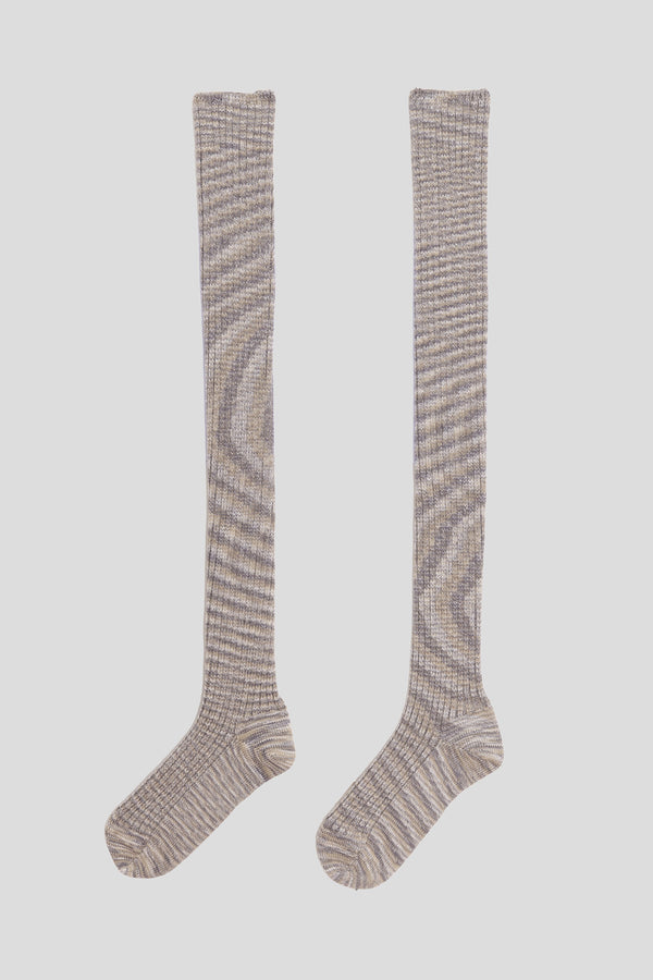 BASERANGE Cotton Stockings KOK KTOK Series France BAS-KTOK-TC-SU25-GREY MELANGE